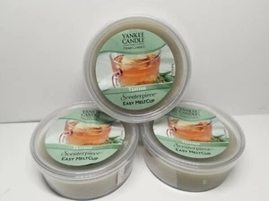 3X Yankee Candle Easy Scenterpiece Melt Cup 24 Hour Fragrance 2.2 oz TEATIME lot - Picture 1 of 3