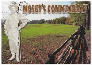 Mosby's Confederacy Virginia Postcard The Grey Ghost Rangers - Picture 1 of 2