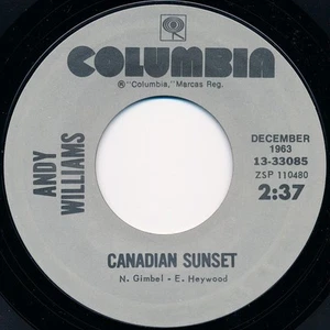 Andy Williams, Canadian Sunset / The Hawaiian Wedding Song (Ke Kali Nei Au), (7" - Picture 1 of 4