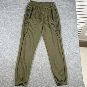 Gorilla Wear Pants Mens Large Athletic Joggers Gym Zip Pockets Polyester USA - Picture 1 of 10