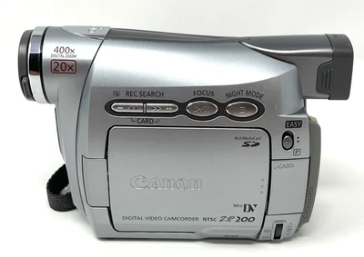 CANON ZR 200 Digital Video Camcorder Mini DV Parts or Repair only - Image 1 of 4