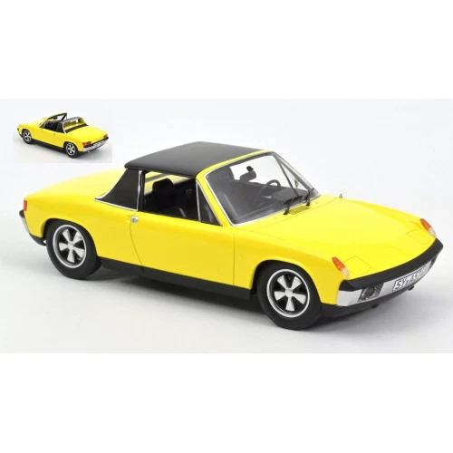VW PORSCHE 914-6 1973 YELLOW 1:18 Norev Auto Stradali Modellino Nuovo - Immagine 1 di 1