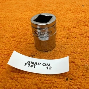 Unidad Snap-on 3/8" 12 puntos 7/16" F141 zócalo poco profundo grabado - Imagen 1 de 9