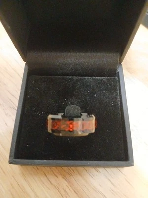 New Red Celtic Dragon Black Tungsten Carbide Ring Mens Wedding Band King Will - Image 1 of 4