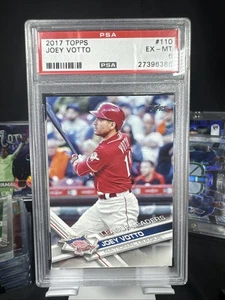 2017 TOPPS #110 JOEY VOTTO Cincinnati REDS PSA Slab MLB - Foto 1 di 3