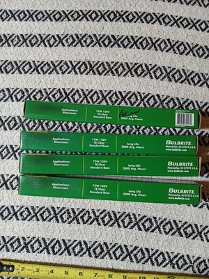 New 4 Bulbrite Showcase T8 Clear Standard  Base 40w 120v Light Bulb 11”  - Image 1 of 4