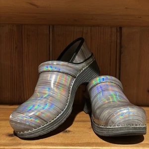 Dansko LT Pro Prism Metallic Nurse Chef Comfort Clog Size 38 7.5/8 Excellent - Picture 1 of 10