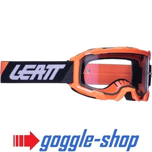 LEATT VELOCITY 4.5 MOTOCROSS MX GOGGLES - ORANGE BLACK / CLEAR LENS - Picture 1 of 6