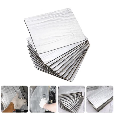  20 Pcs Isolante Acustico Auto Isolamento Tappetino Scudo Termico - Immagine 1 di 4