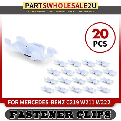 20 piezas clips de moldeo basculante de nailon con sellador para Mercedes-Benz C219 W211 W222 Foto 1 de 4