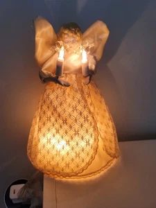 VTG 1970'S TREETOP ANGEL IN ORIGINAL PACKAGE WORKS GREAT - Picture 1 of 8
