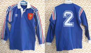 Maillot Rugby Equipe QUINZE de FRANCE 1994 Coton Adidas Vintage FFR Homme - S - Picture 1 of 12