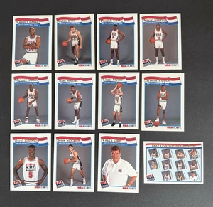 1991-92 NBA Hoops McDonalds USA Basketball Complete Set 12 Bird Johnson Jordan - Picture 1 of 22