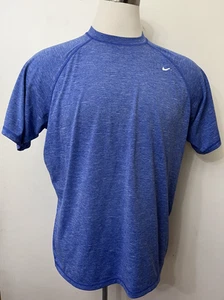 Nike Mens Shirt XL Blue Dri-Fit UPF40+ Hydroguard - Picture 1 of 7