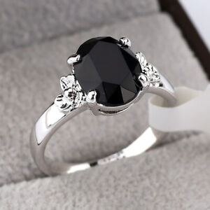 R3060 Simulated Gemstone Ring White Gold Plated 18KGP Rhinestone Size K1/2-S