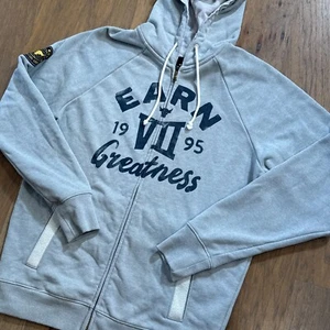 Under Armour Jacket Mens M Gray Full Zip Hooded Project Rock Coat Training Gym - Bild 1 von 12