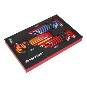 Sealey AK7179 27 Piece Master Hex Key Set in Foam - Metric, Imperial & Torx - Picture 1 of 2