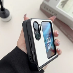 Funda rígida de cuero a prueba de golpes híbrida a prueba de golpes a prueba de golpes para OPPO Find N2 - Imagen 1 de 19