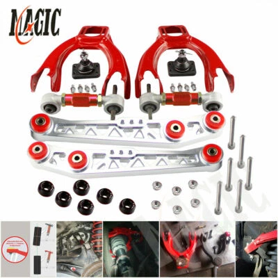 Lower Control Arm LCA+Bushing Washer+Rear Camber Kit For Del Sol 93-97 SL - Image 1 of 4