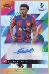 Alejandro Balde Barcelona Topps Finest UCL UEL 23/24 A-AN Auto Autograph - Bild 1 von 2