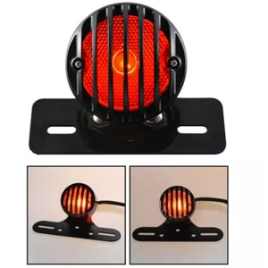 Tail Light License Plate Bracket For Cafe Racer Dirt Bike ATVs Custom Chopper - Foto 1 di 11