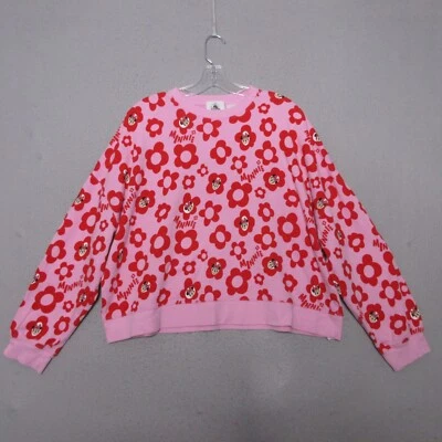 Disney Parks Minnie Mouse Collection Women Large Pink Red Flower Comfort Relaxed - Image 1 of 4