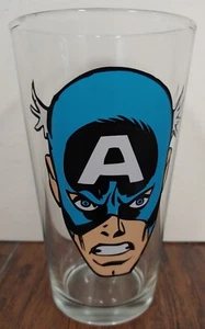 Marvel Comics CAPTAIN AMERICA Glass Pint Tumbler 16 Oz 🇺🇸 2012 HTF 🍺 - Picture 1 of 2