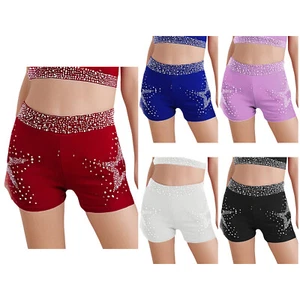Kids Girls Shorts Cheer Underpants Ballet Bottoms Yoga Activewear Ballerina - Picture 1 of 60