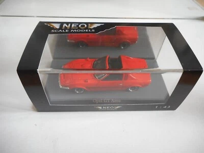 Neo Scale Models Opel GT Aero en orange au 1:43 en boîte - Photo 1/2
