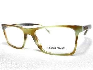 Giorgio Armani AR7163 5708 Mens Striped Green Modern Eyeglasses 55-18-145 - Picture 1 of 3