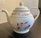 Martha Stewart 6-Cup Teapot and Lid Everyday Hydrangea Pattern Floral