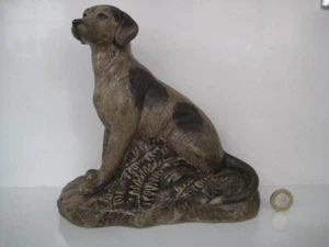 RARO POOLE CERÁMICA GRES BARBARA LINLEY ADAMS PERRO ESTATUILLA ADORNO - Imagen 1 de 16