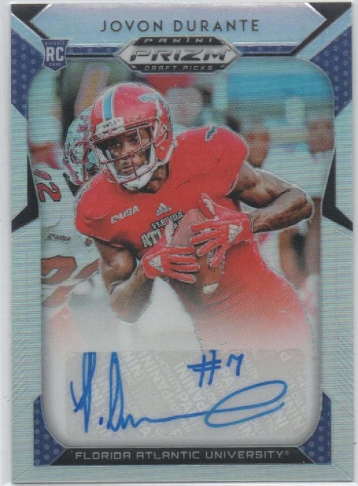 2019 Prizm Draft Picks SILVER PRIZM AUTO #255 Jovon Durante FLORIDA ATL RC 12 - Image 1 of 1
