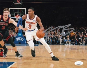RJ BARRETT KNICKS RAPTORS CANADA AUTOGRAPHED SIGNED BASKETBALL PHOTO 8X10 COA - Picture 1 of 2