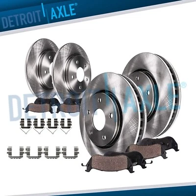 8pc AWD Front Rear Brake Rotors Ceramic Brake Pads for 2018 - 2023 Hyundai Kona - Image 1 of 4