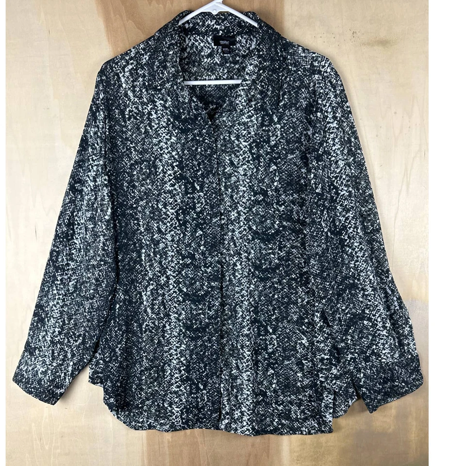 Женский топ Mossimo XXL 2XL с анималистическим принтом рабочая одежда большого размера - Изображение 1 из 4