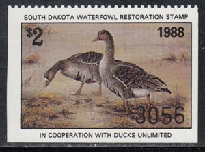 USA South Dakota MNH Waterfowl Ducks Jaffe SD6 Value $ 6.00 - Picture 1 of 1