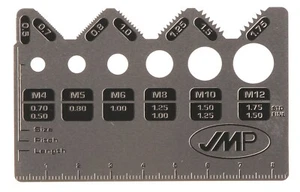JMP Messschablone Gewindelehre Gewindeschablone M4-M12 und Steigung 0,5-1,75 - Bild 1 von 1