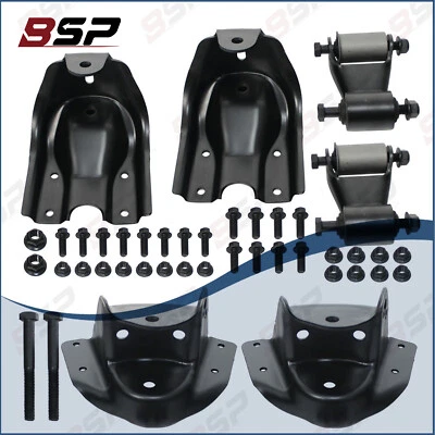 Rear Leaf Spring Shackle Hanger Bracket Repair Kit for Chevy GMC C1500 C2500 Foto 1 de 4