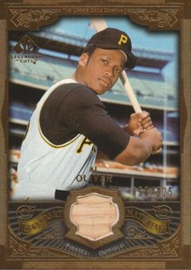 2006 SP Legendary Cuts Legendary Materials Gold #AO Al Oliver Bat/225