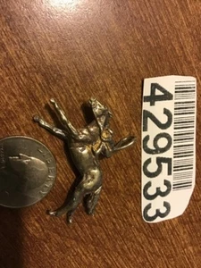 Kentucky Derby Equestrian .925 Sterling Silver Pendant Nos Cast - Picture 1 of 7