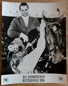 Aushangfoto DIE OLYMPISCHEN REITERSPIELE 1956 Reiten Pferd