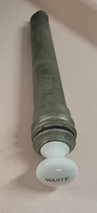 Antique Tub Faucet Tower Drain Valve Nickel Brass for Parts - Picture 1 of 11