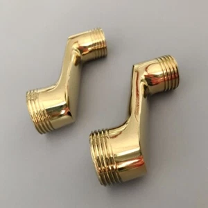 Gold Messing Klauenfuß Badewannenarmatur/Duschventil verstellbare Schwingen 3 3/8" - Bild 1 von 6