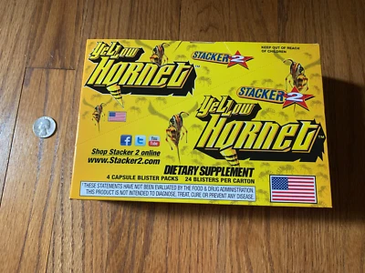 Yellow Hornet Energizer Capsules.  24 packs of 4. - Image 1 of 3
