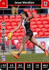 2023 St Kilda Saints AFLW TeamCoach Card - Jesse Wardlaw