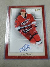 2006-07 UD BeeHive Jumbo Hockey Card Certified Autograph Eric Staal Hurricanes