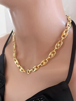 Collar de cadena de marinero de oro unisex ancla collar de marinero collar de cadena de marinero Foto 1 de 4