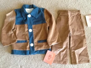 NEW BOUTIQUE BOYS 2-PC SUIT WITH SPORT COAT JACKET & PANTS $172 RETAIL SZ 2 / 2T - Picture 1 of 9