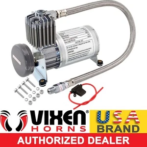 VIXEN HORNS UNIVERSAL AIR COMPRESSOR 150PSI FOR CAR/TRUCK TRAIN HORN/SUSPENSION - Afbeelding 1 van 8